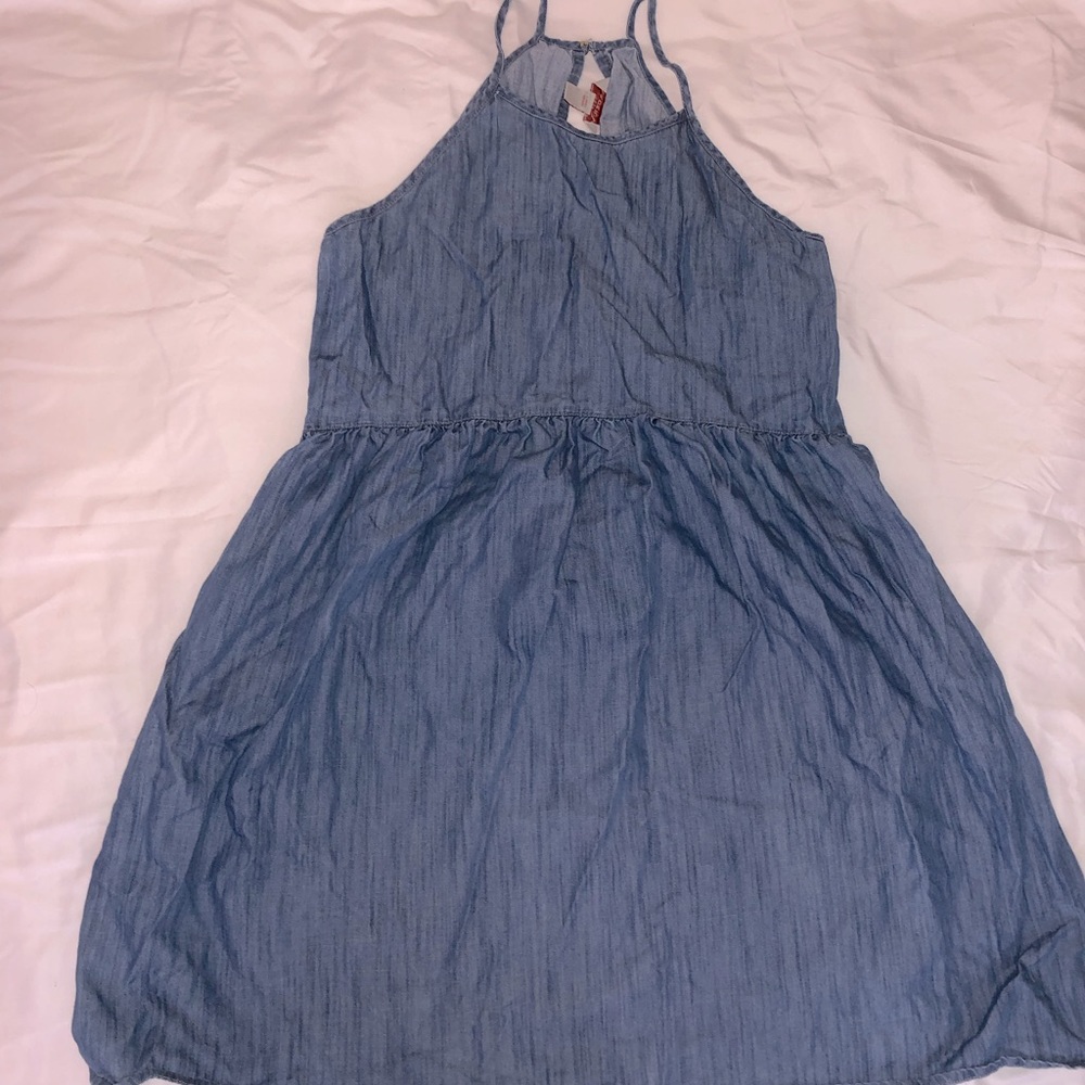 Blue flowy dress